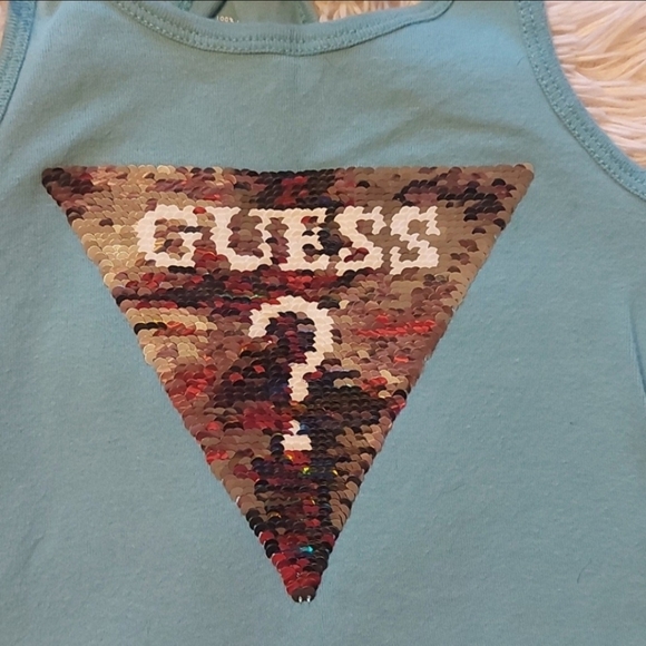 Guess Beatrix Sequin Logo Flip Tank - Picture 2 of 4